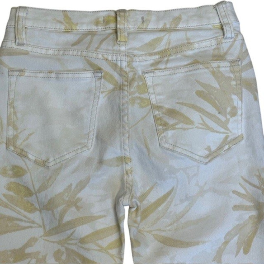 Free People Floral Printed High Rise Skinny Jeans Casual Everyday Style Size 25 - Picture 8 of 12